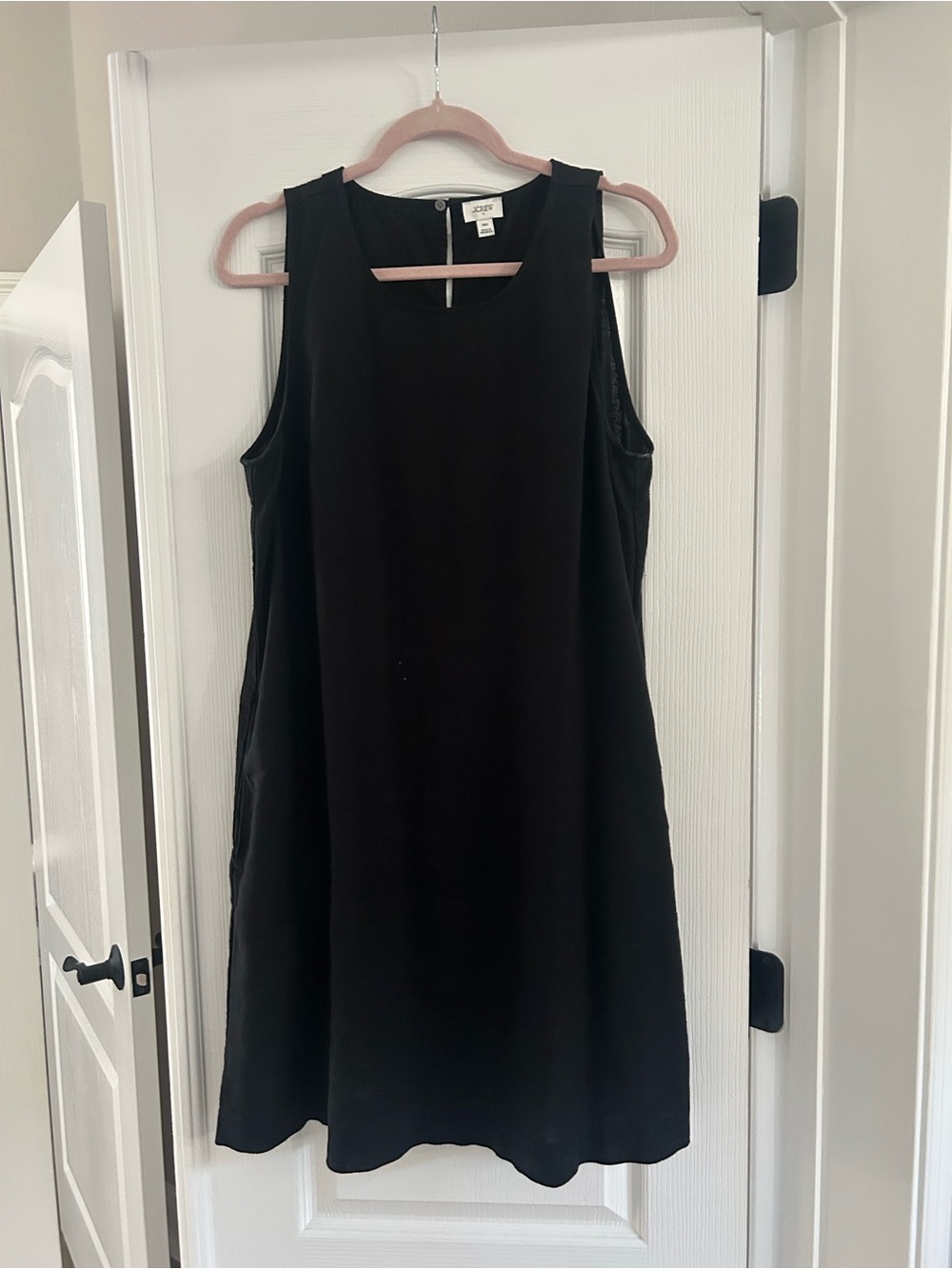 J. Crew Black Sleeveless A-Line Shift Dress